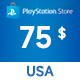 PlayStation Network Card 75 USD PSN Key UNITED STATES